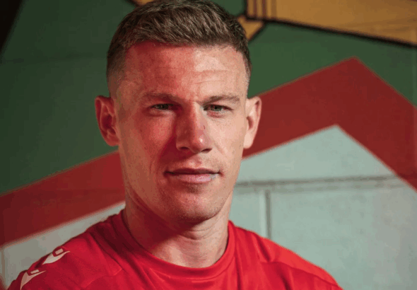 James McClean. Credit - WrexhamAFC.co.uk