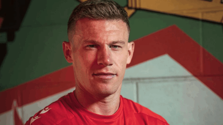 James McClean. Credit - WrexhamAFC.co.uk