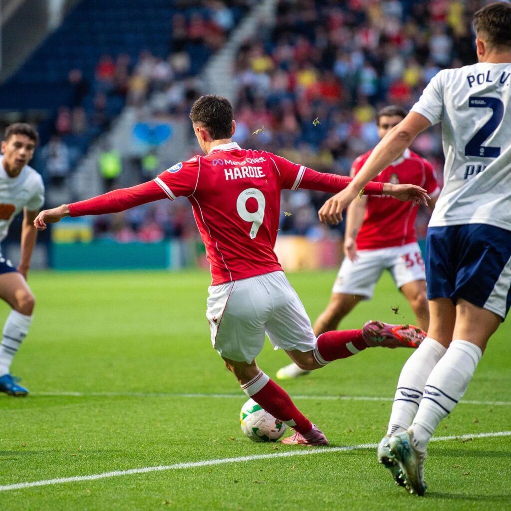 Ryan Hardie First Wrexham Goal. Credit - WrexhamAFC Instagram
