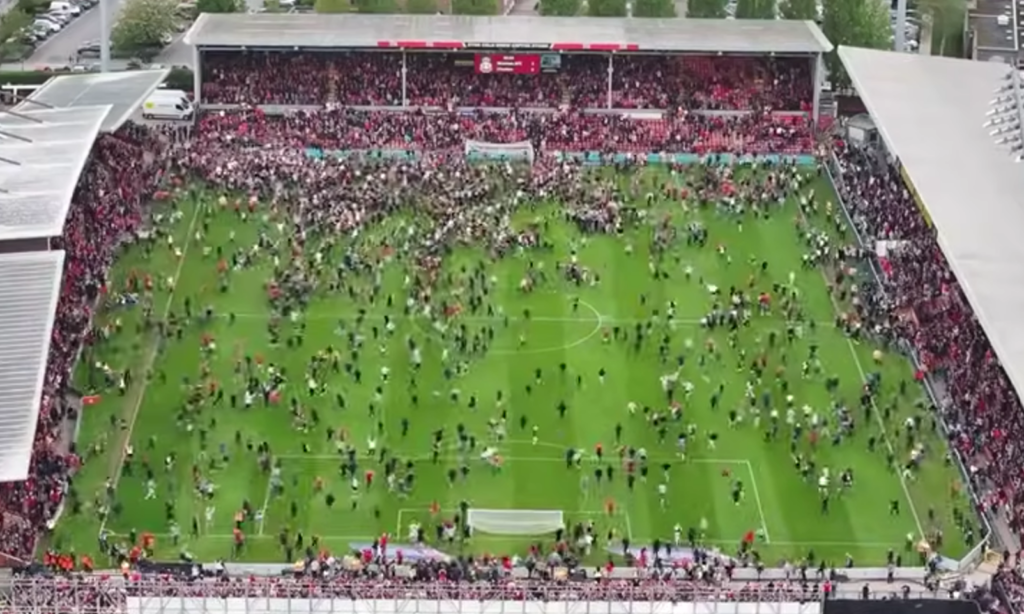 The Racecourse Stadium Fans. Credit: Wrexham AFC Fanzone YouTube