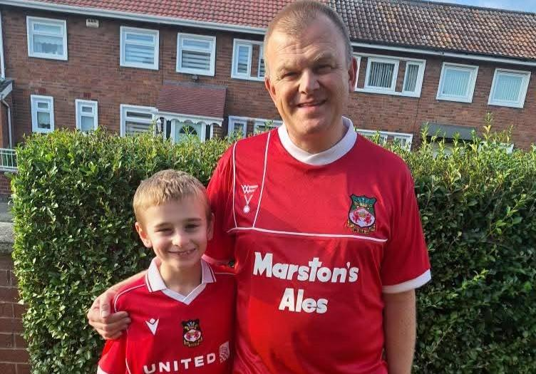 Rob Clarke and son Henry. (Image: Rob Clarke)