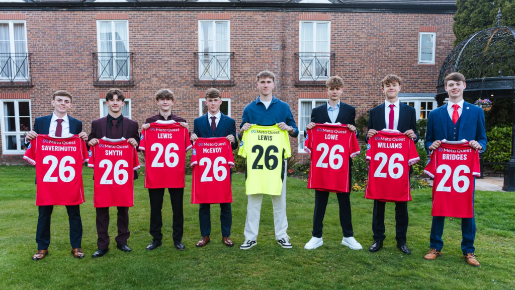 New scholar intake. Credit: Wrexham AFC