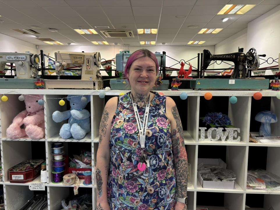 Owner of Wrexham Sewing Studio CIC Gemma Oakley. Credit: Newsquest