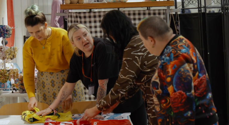Gemma Oakley Found Support at Wrexham Sewing Studio. Credit: fxnetworks.com