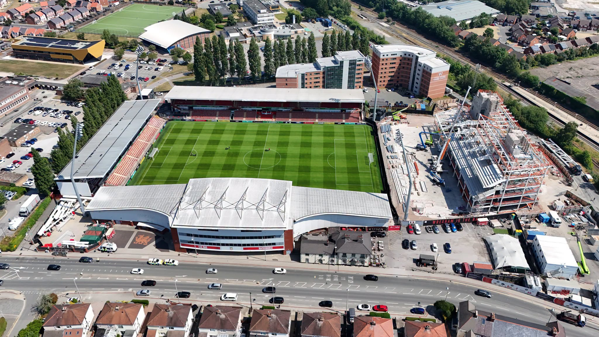 Racecourse Ground Wrexham. Credit: Roberts & Daughter
