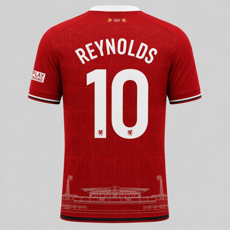 Wrexham Concept Home Shirt Back
