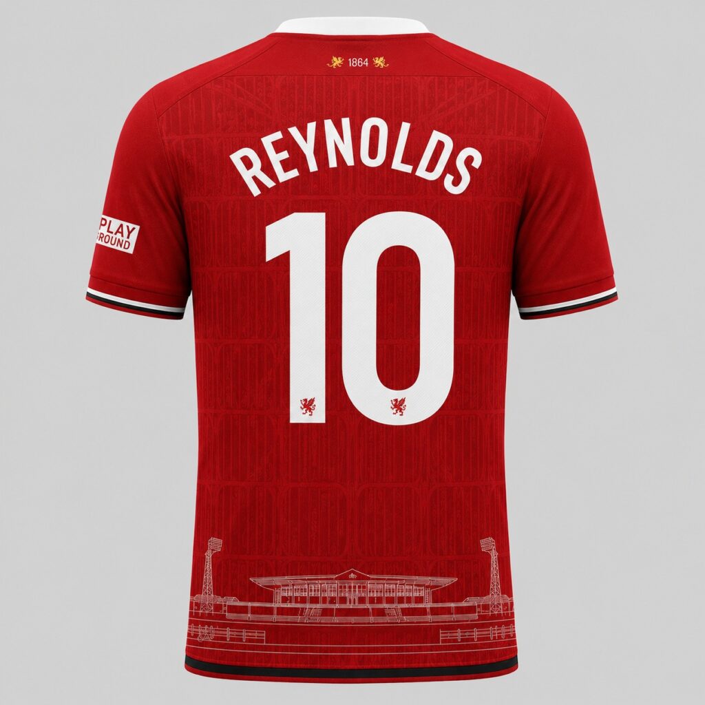 Wrexham Concept Home Shirt Back