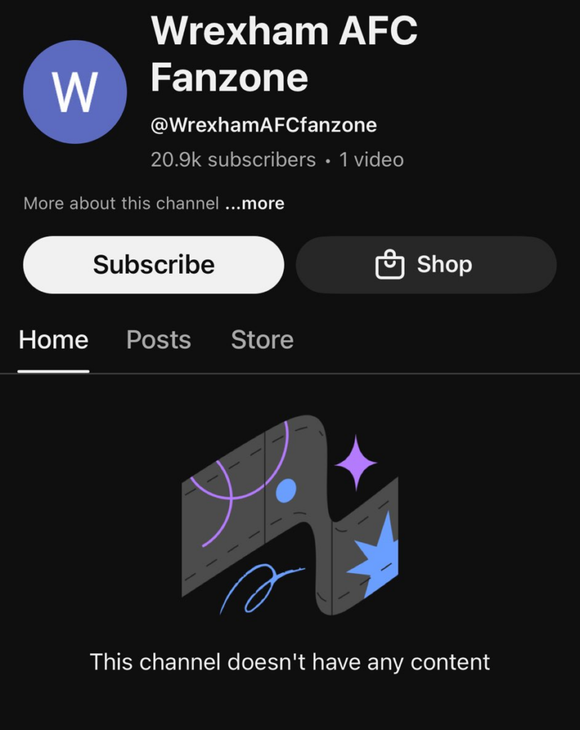 Wrexham AFC Fanzone Before Rebrand