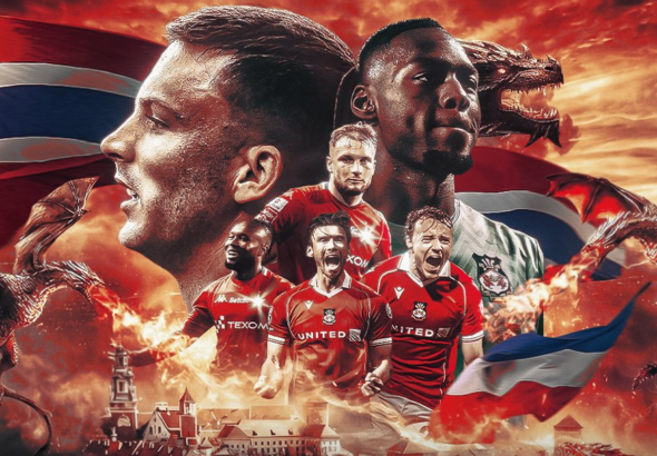 Wisła Kraków vs Wrexaham. Credit: Wisła Kraków X