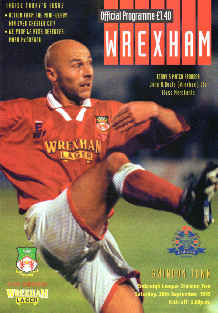 Wrexham vs Swindon 1995. Credit: wrexhamafcarchive.co.uk