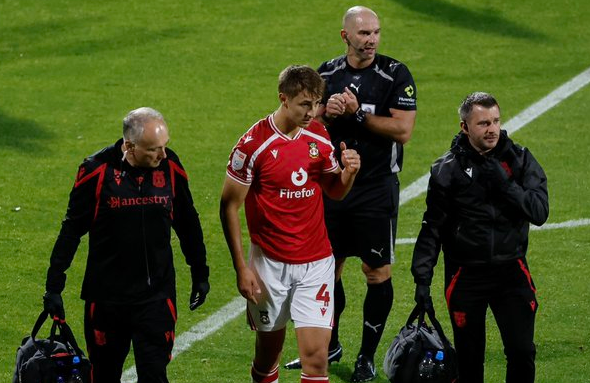 Max Cleworth Injury. Credit: Wrexham AFC