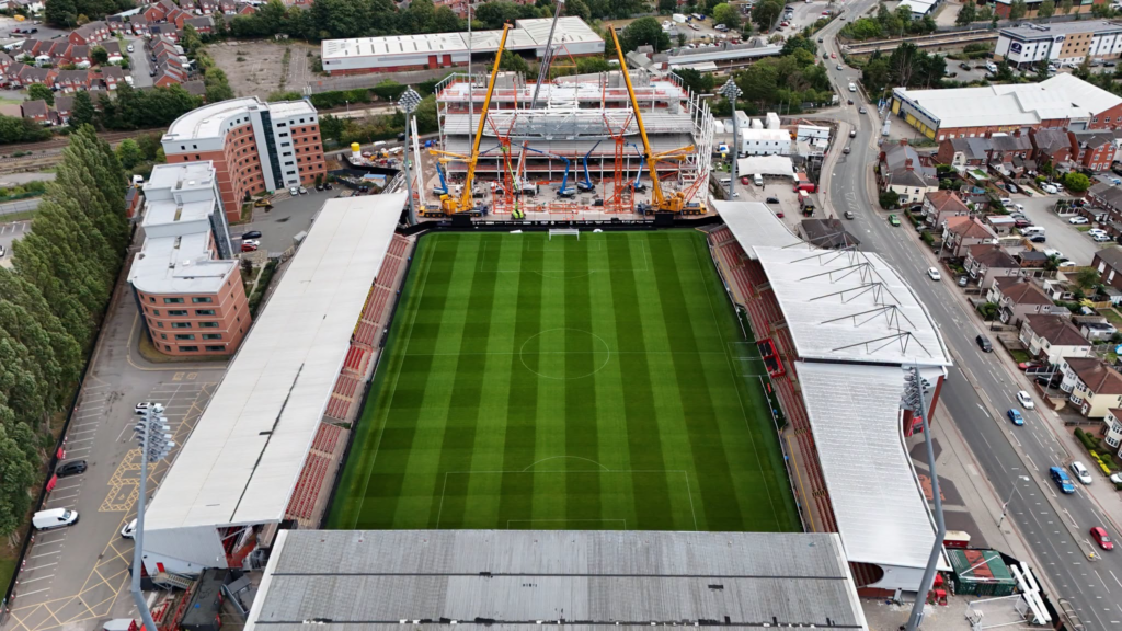 Wrexham clear major hurdle as Racecourse Ground expansion can now exceed 18,000. Credit: Roberts and Daughter