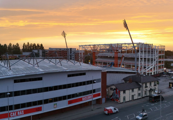 Wrexham's New Kop Stand. Credit: Roberts and Daughter