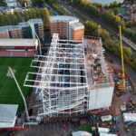 Wrexham fans react as club reveals stunning view from top of new Kop Stand. Credit: Roberts and Daughter