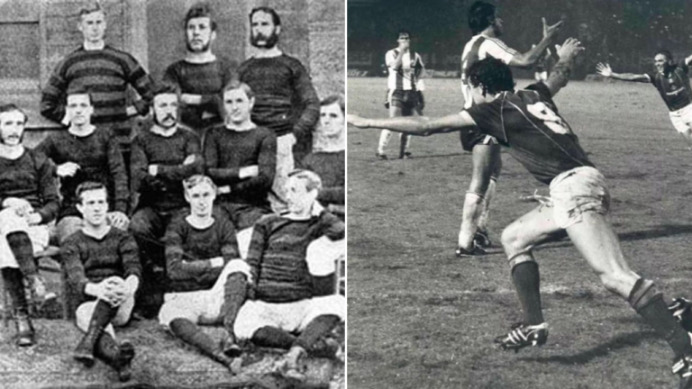 The team played their first match on October 22, 1864, against the Prince of Wales Fire Brigade at the Racecourse. Credit: Wrexham AFC