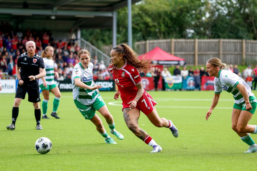 Natasha Thomas makes Wrexham history despite TNS defeat. Credit: Gemma Thomas / Dan Purdie